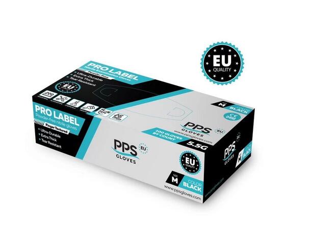 PPS Pro Label 5.5G BLK S PPS PRO LABEL NITRILE 