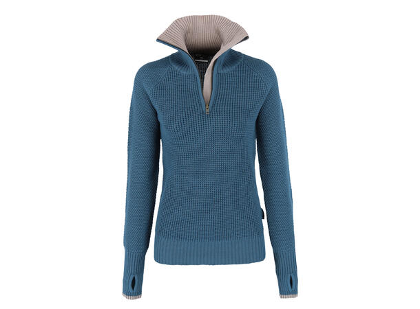 Zircon Wool Sweather W Bering Sea XL Komfortabel ullgenser med høy hals 