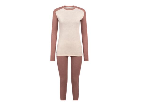 Opera Ullundertøy Dame Cream Tan XL Ullsett i 100% ren merinoull 