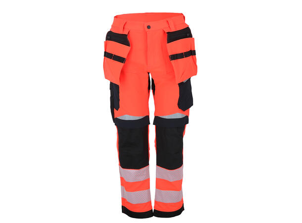 Bismuth Roofpant ZP HiVis Pocket Rød 60 Bukse med hengelommer 