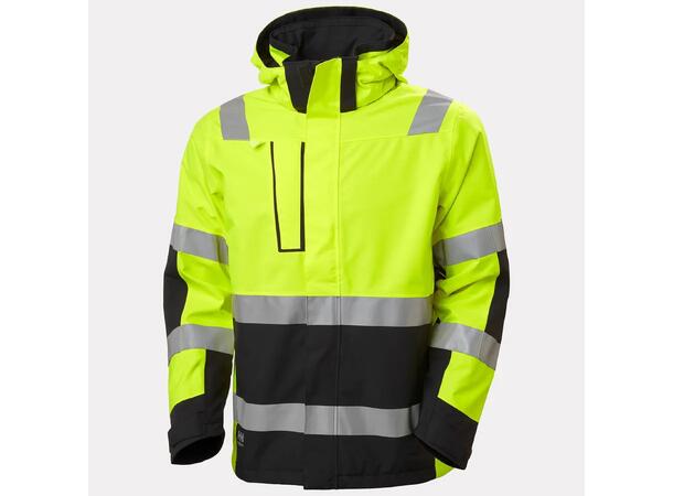 Alna 2.0 Shell Jacket YELLOW/EBON S Hi Vis vanntett skalljakke 