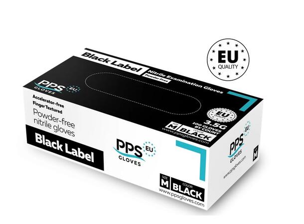 PPS Black Label 3.5G BLK XS 3,5G nitril-undersøkelseshansker 