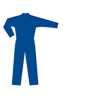 7009-230-3040 Kjeledress Blå 46 Praktisk Arbeidsoverall