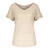 Lily V-neck Sand Melange XS T-shirt med V-hals 