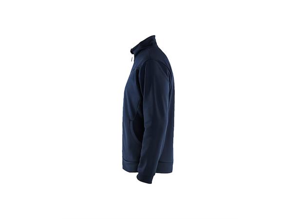 3362 Genser med ZIP MørkNAV/Svart XS Børstet innside 